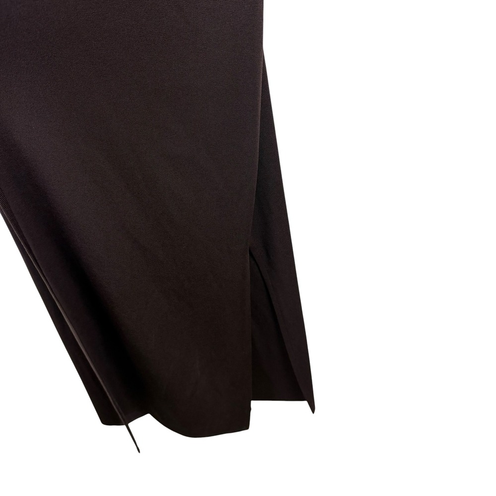 Misook Brown Open Front Duster Longline Cardigan Small Quiet Luxury Minimalist - Picture 2 of 8
